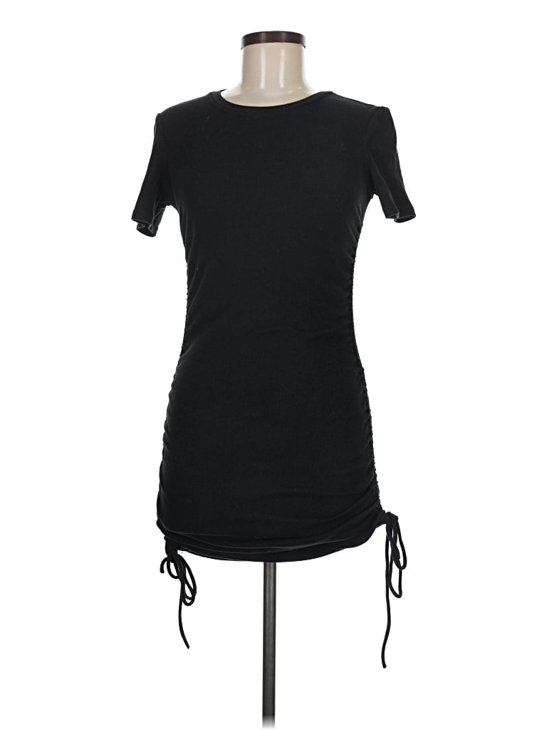 Pre-owned Zara Casual Dress In Black