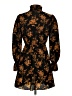 Unbranded Floral Black Cocktail Dress Size XS - photo 2