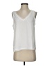 Halogen 100% Polyester White Sleeveless Blouse Size S - photo 1