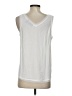 Halogen 100% Polyester White Sleeveless Blouse Size S - photo 2