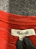 Madewell Red Short Sleeve Henley Size XXS - photo 7