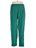 Doncaster Collection 100% Silk Solid Green Silk Pants Size 16 - photo 2