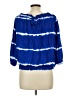 Lumiere 100% Rayon Blue 3/4 Sleeve Blouse Size L - photo 2