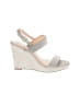 Nina Silver Wedges Size 8 1/2 - photo 1