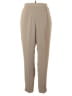 Larry Levine 100% Polyester Solid Tan Casual Pants Size 12 - photo 1