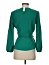 J.Crew 100% Polyester Green Long Sleeve Blouse Size 2 - photo 2