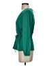 J.Crew 100% Polyester Green Long Sleeve Blouse Size 2 - photo 5