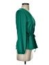 J.Crew 100% Polyester Green Long Sleeve Blouse Size 2 - photo 4
