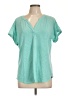 L.L.Bean Teal Short Sleeve Top Size L - photo 1