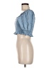 Bar III Blue Short Sleeve Top Size M - photo 5