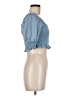 Bar III Blue Short Sleeve Top Size M - photo 4