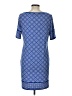 MICHAEL Michael Kors Print Blue Casual Dress Size L - photo 2