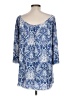 SJS Blue 3/4 Sleeve Blouse Size L - photo 2