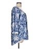 SJS Blue 3/4 Sleeve Blouse Size L - photo 4