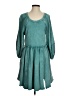 Easel Solid Teal Casual Dress Size S - photo 1