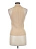 Paige Tan Sleeveless Button-Down Shirt Size M - photo 2