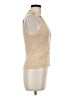 Paige Tan Sleeveless Button-Down Shirt Size M - photo 4