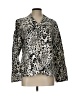 Chico's Animal Print Ivory Blazer Size L - photo 1