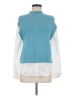 Ann Taylor Blue Long Sleeve Blouse Size M - photo 1