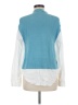 Ann Taylor Blue Long Sleeve Blouse Size M - photo 2