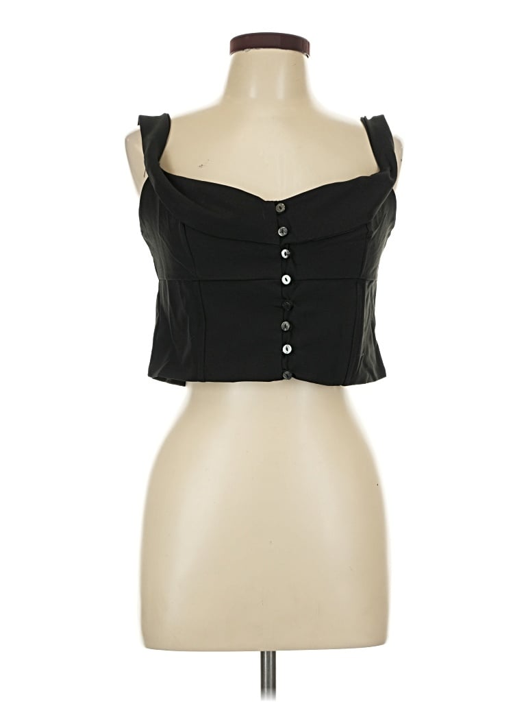 Fashion Nova Sleeveless Blouse In Black