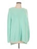 Crown & Ivy 100% Cotton Green Pullover Sweater Size L - photo 1
