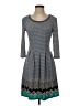 Max Studio Print Gray Casual Dress Size S - photo 1