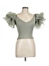 Zara Green Short Sleeve Top Size L - photo 1