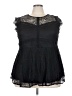 Torrid 100% Nylon Black Sleeveless Blouse Size 3X Plus (3) - photo 1