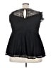 Torrid 100% Nylon Black Sleeveless Blouse Size 3X Plus (3) - photo 2