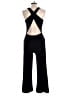 Crystal Sky Solid Black Jumpsuit Size L - photo 2