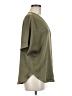 DKNY 100% Polyester Green Short Sleeve Blouse Size M - photo 4