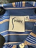Finley Stripes Blue 3/4 Sleeve Button-Down Shirt Size XS - photo 7