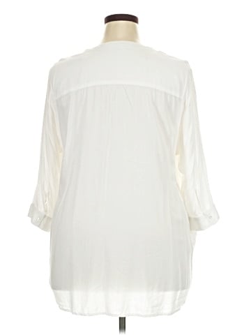 Woman Within 3/4 Sleeve T-Shirt (view 2)