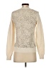 Rebecca Taylor Animal Print Ivory Pullover Sweater Size S - photo 2