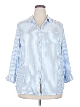 Assorted Brands 3/4 Sleeve Button Down Shirt