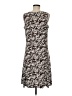 Susan Graver Print Brown Casual Dress Size M - photo 2