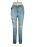 Forever 21 Plus Hearts Blue Jeans Size 14 - photo 1