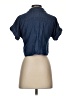 Zara Basic Blue Short Sleeve Button-Down Shirt Size XS - photo 2