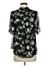 Sienna Sky 100% Polyester Floral Black Short Sleeve Blouse Size M - photo 2