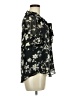 Sienna Sky 100% Polyester Floral Black Short Sleeve Blouse Size M - photo 4