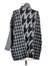 Joseph A. Houndstooth Gray Poncho Size XS - photo 2