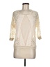 Jolt 100% Nylon Ivory 3/4 Sleeve Top Size M - photo 1