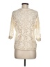 Jolt 100% Nylon Ivory 3/4 Sleeve Top Size M - photo 2