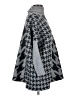 Joseph A. Houndstooth Gray Poncho Size XS - photo 4