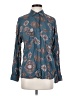 Amuse Society Paisley Teal Long Sleeve Blouse Size S - photo 1