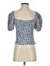 Reformation Blue Short Sleeve Top Size 2 - photo 1