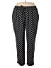 Zac & Rachel 100% Polyester Argyle Black Casual Pants Size 3X - photo 1