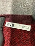 Zara Argyle Red Pullover Sweater Size S - photo 7