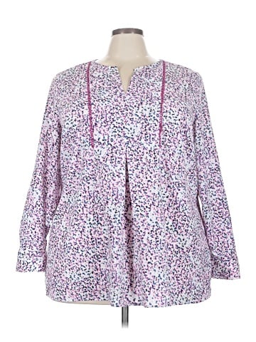 Lane Bryant Outlet 3/4 Sleeve Blouse (view 1)